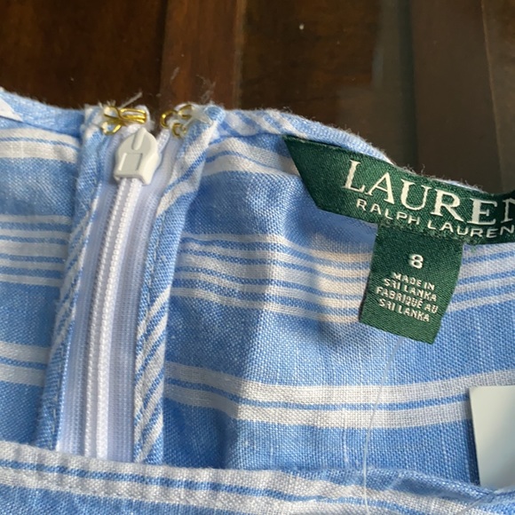 Lauren Ralph Lauren Ansley Striped Linen Jumpsuit. - Picture 14 of 16